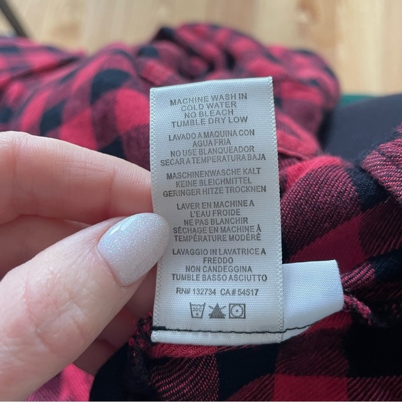 Anthropologie Cloth & Stone Plaid Flutter Sleeve Buffalo Check Open Back Dress M - Picture 11 of 12